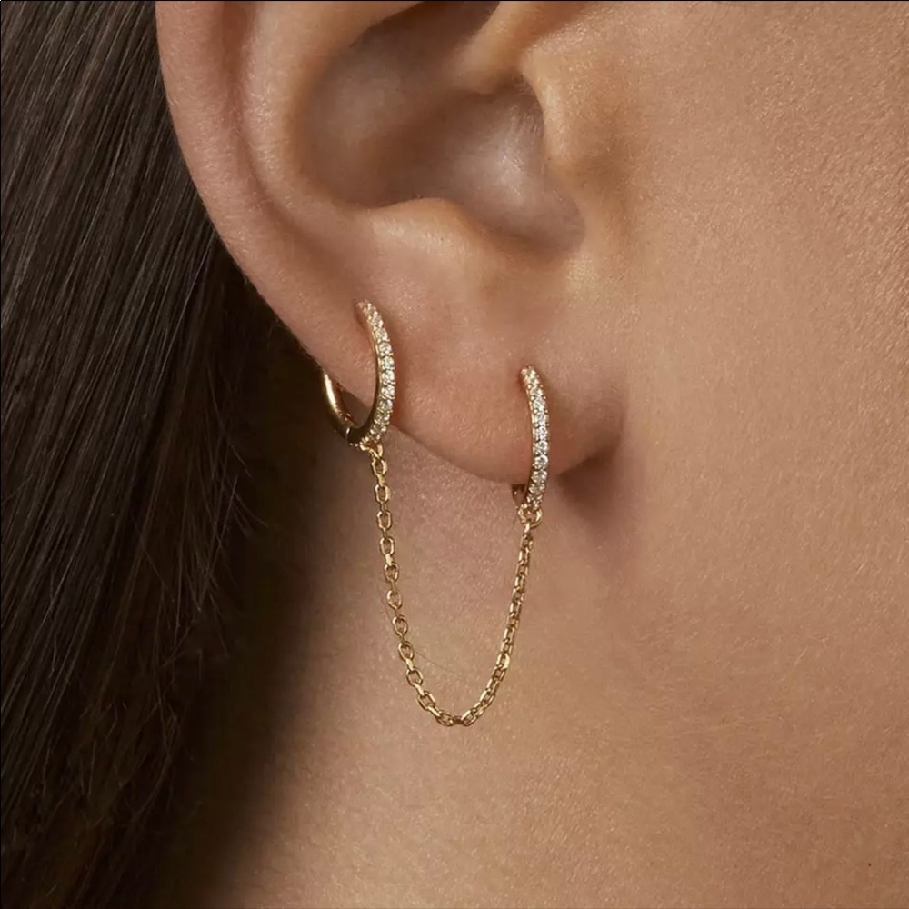 Double hole earring - Picture 3 of 11